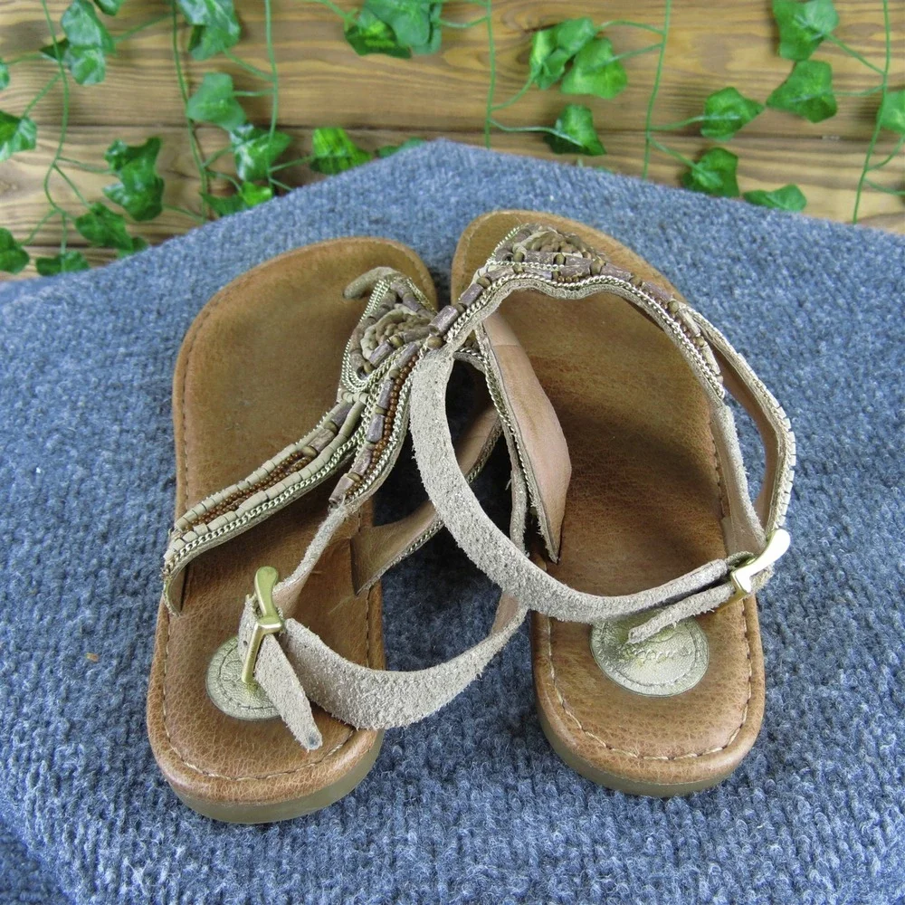 Nurture Women's  Gladiator Brown Leather Sz 9.5 Medium Gently Used‎ 2025